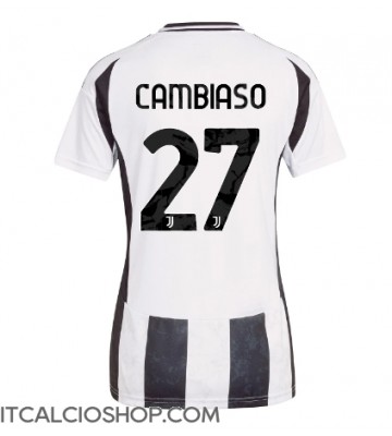 Juventus Andrea Cambiaso #27 Prima Maglia Femmina 2024-25 Manica Corta